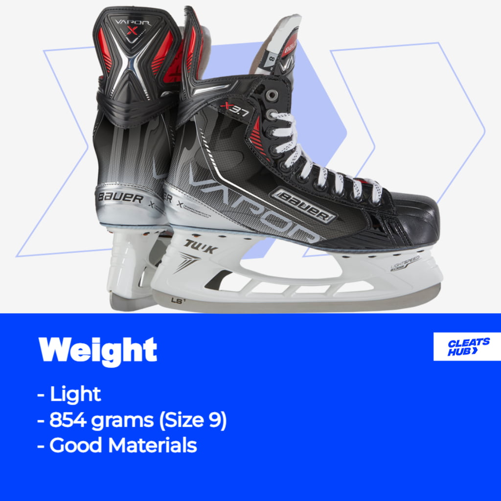 Bauer Vapor X3.7 Ice Hockey Skates Weight