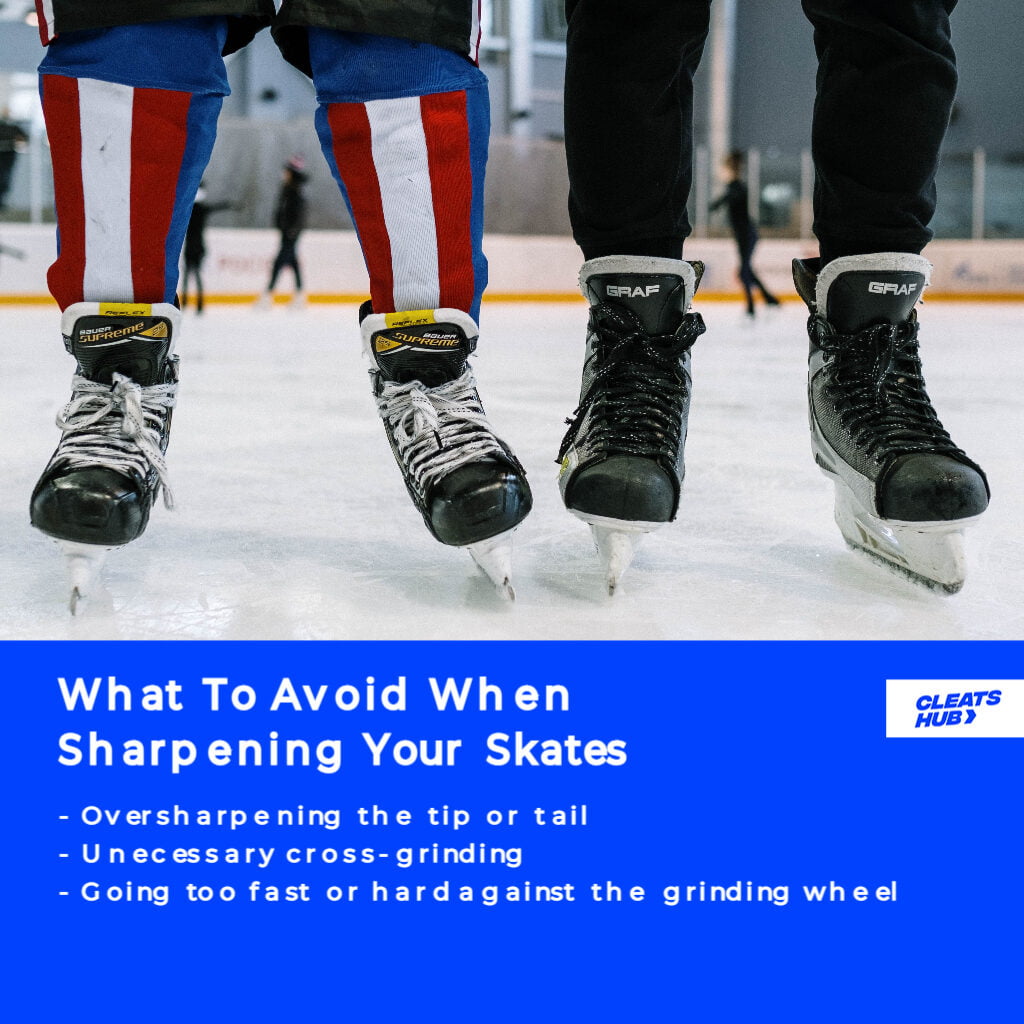 What to avoid when sharpening your ice hockey skates