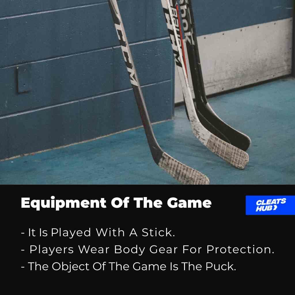 Equipment Of Ice Hockey