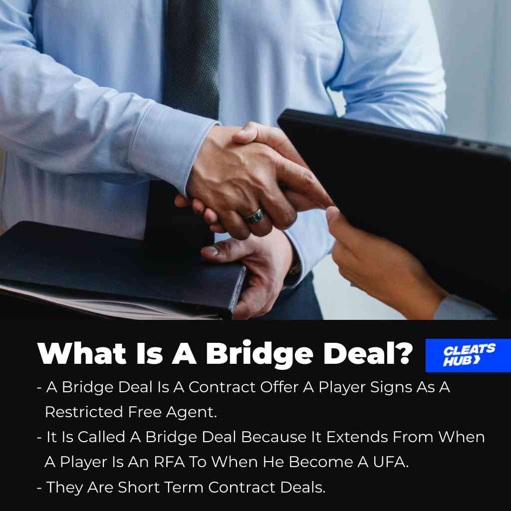 What is a bridge deal in the NHL