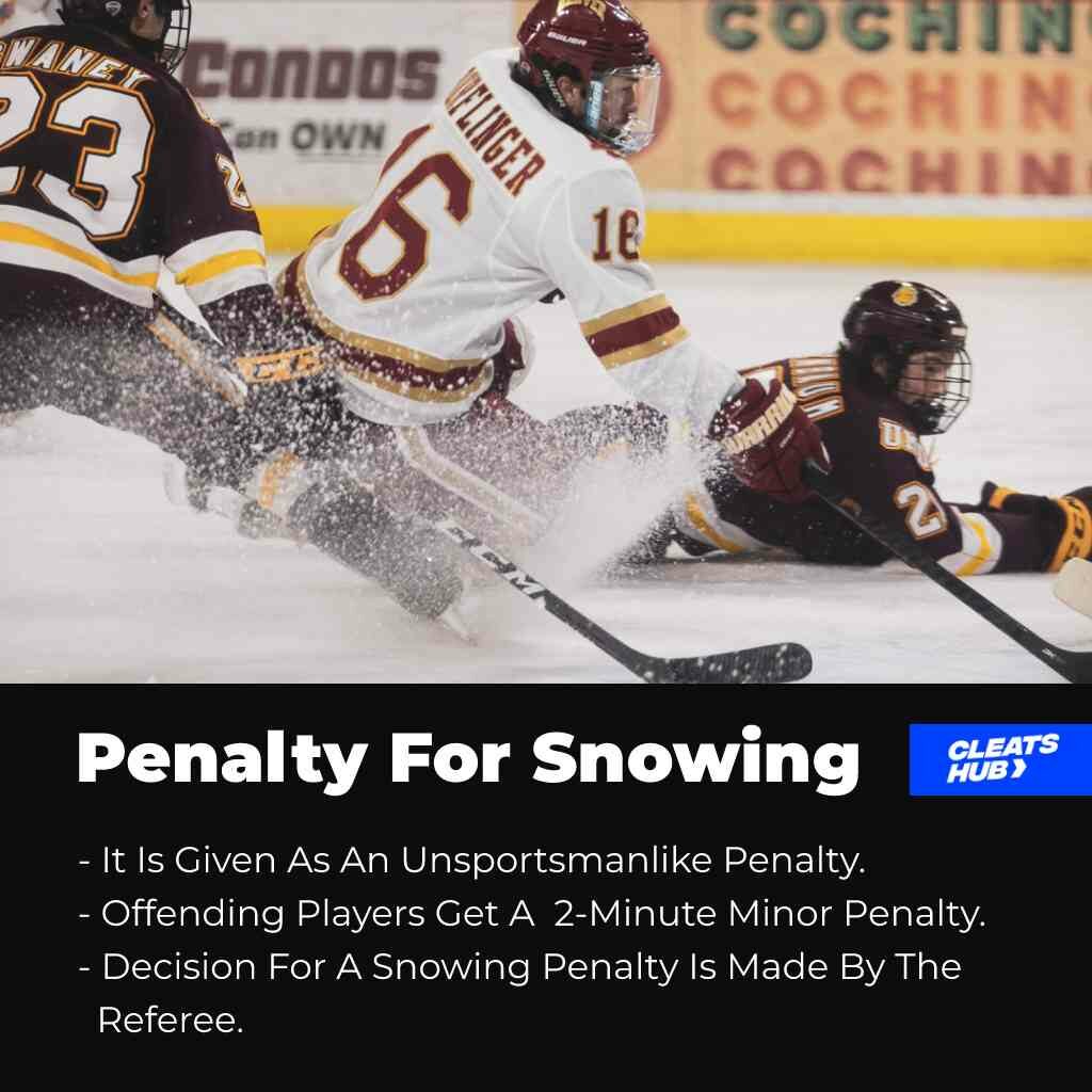 The Penalty For Snowing In Ice Hockey