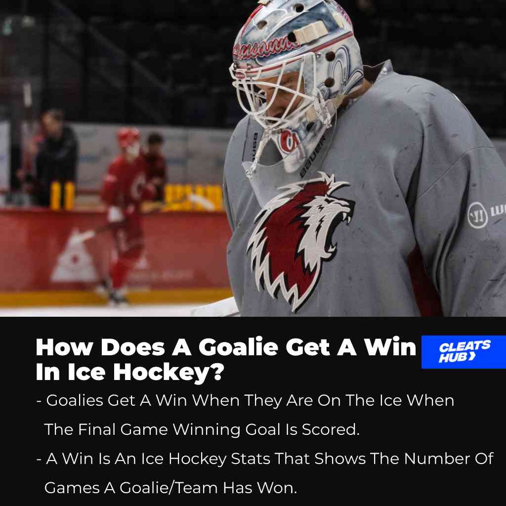 How Does A Goalie Get A  Win In Ice Hockey?