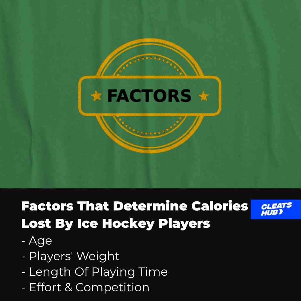 Factors That Determine Calories Lost By Ice Hockey Players 