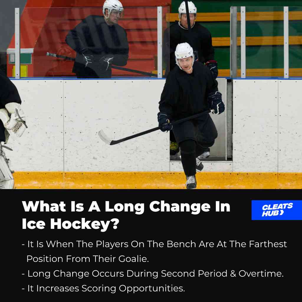 What is a long change in ice hockey?