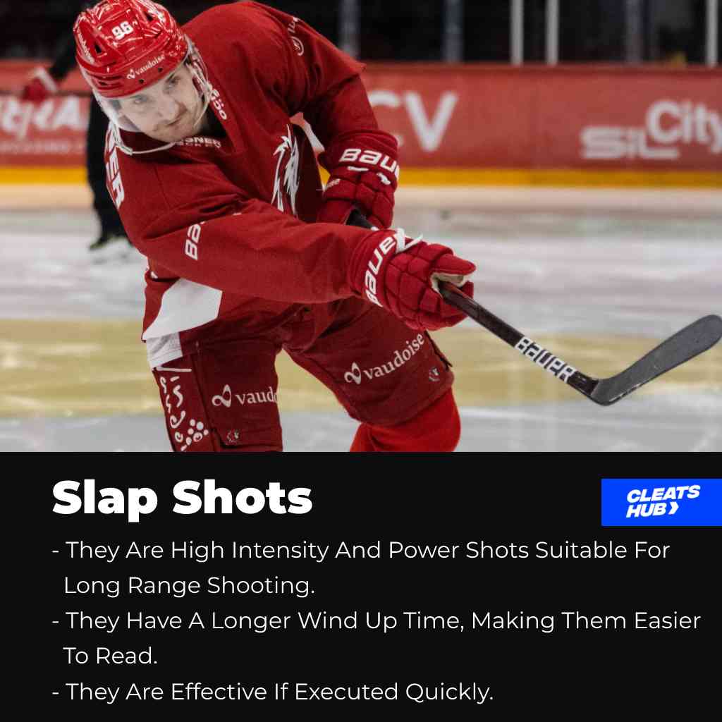 slap shots - ice hockey shooting techniques