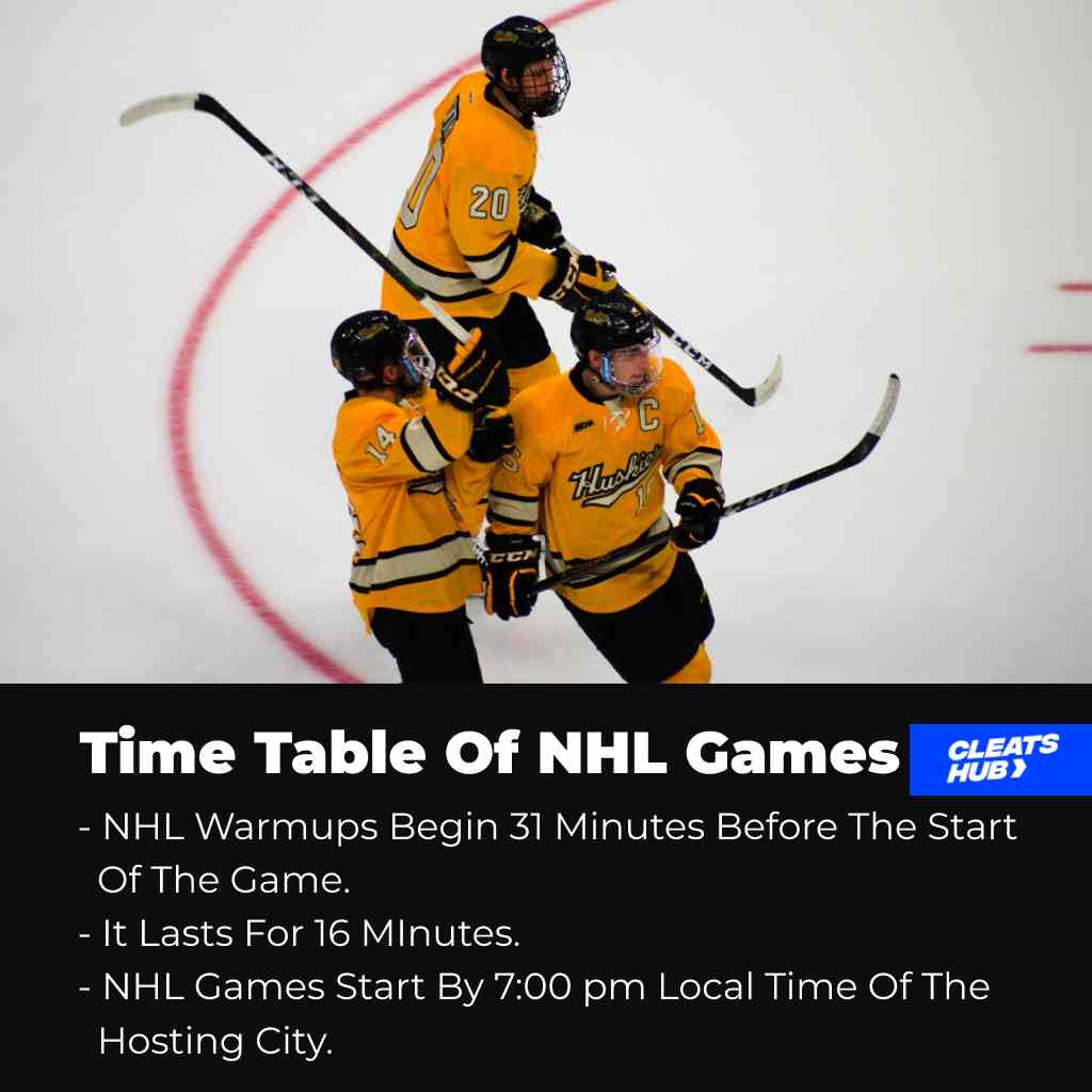 Time Table Of NHL Games