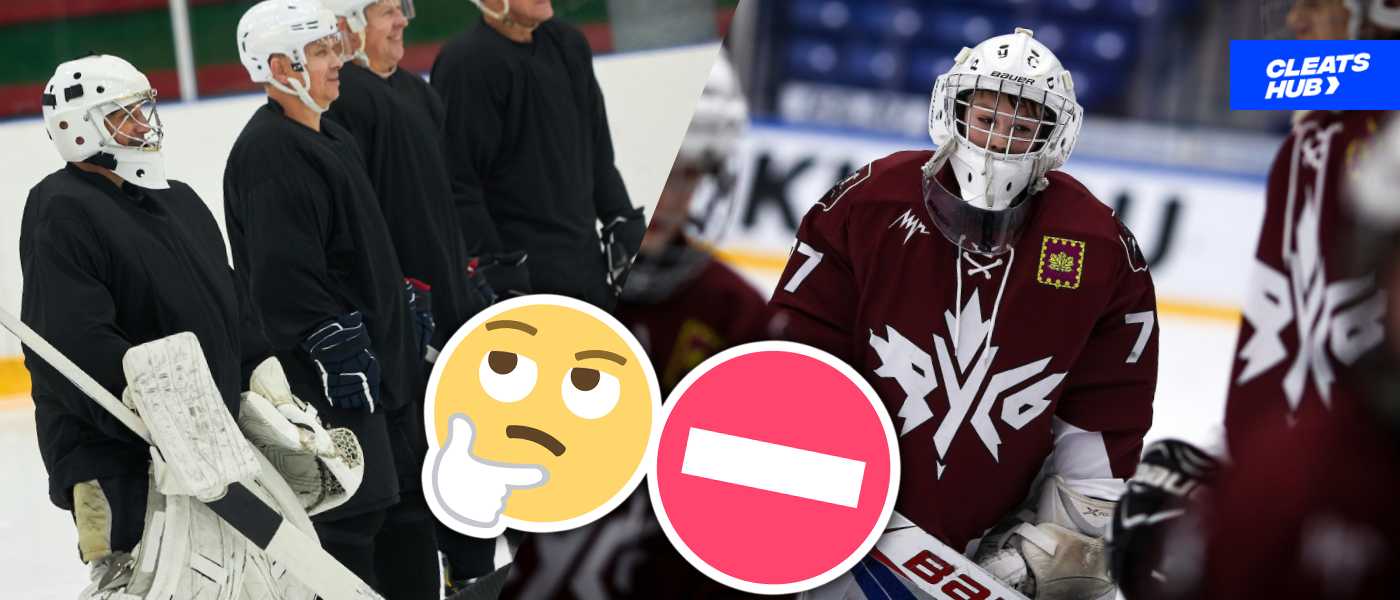 What does it mean to switch sides in ice hockey