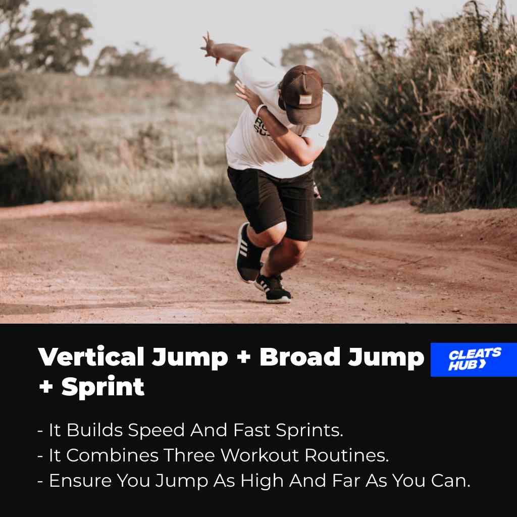 Vertical Jump + Broad Jump + Sprint