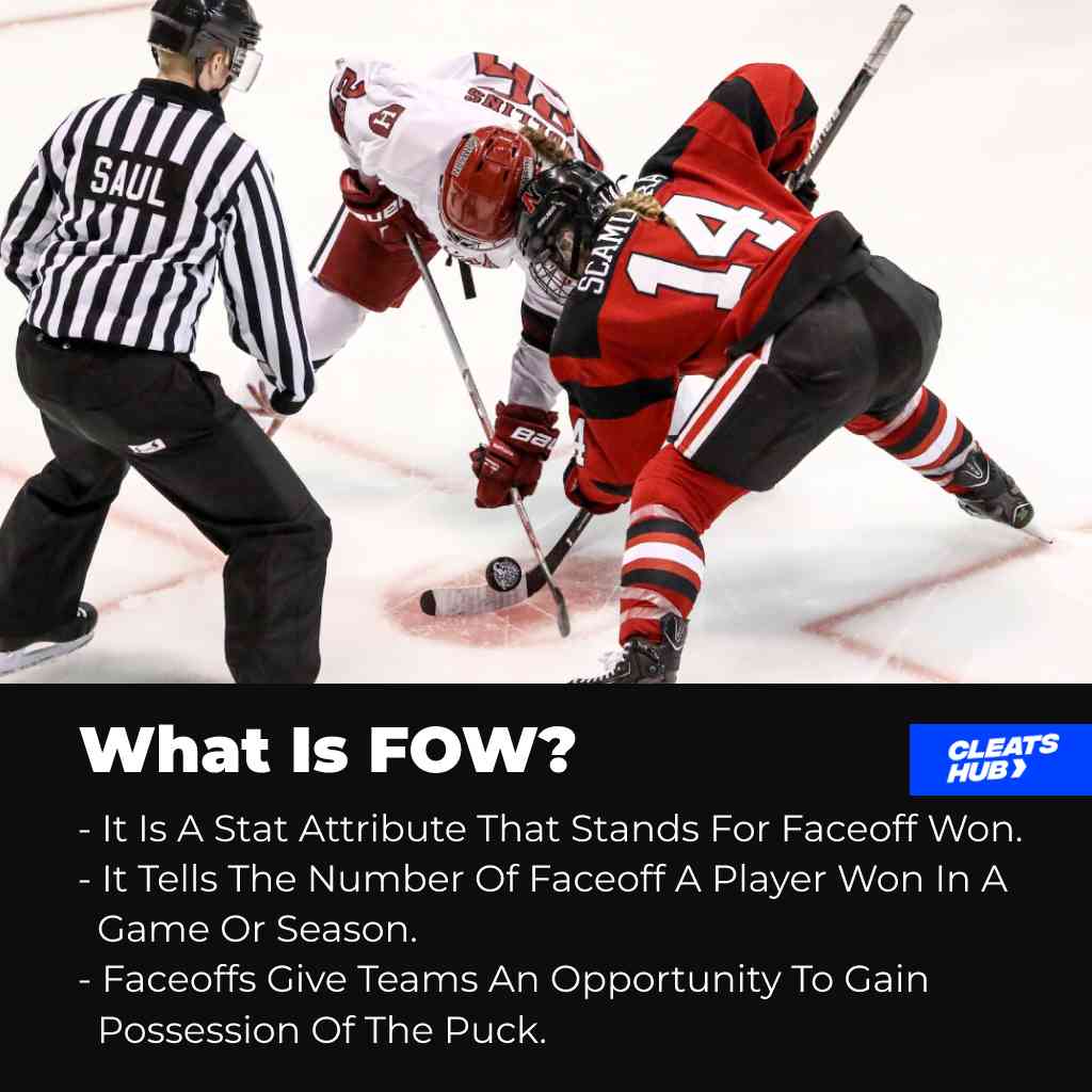 What is FOW in ice hockey?