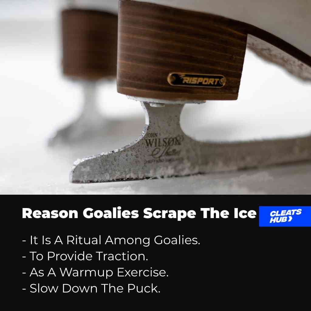 Reasons Ice Hockey Goalies Scrape The Ice