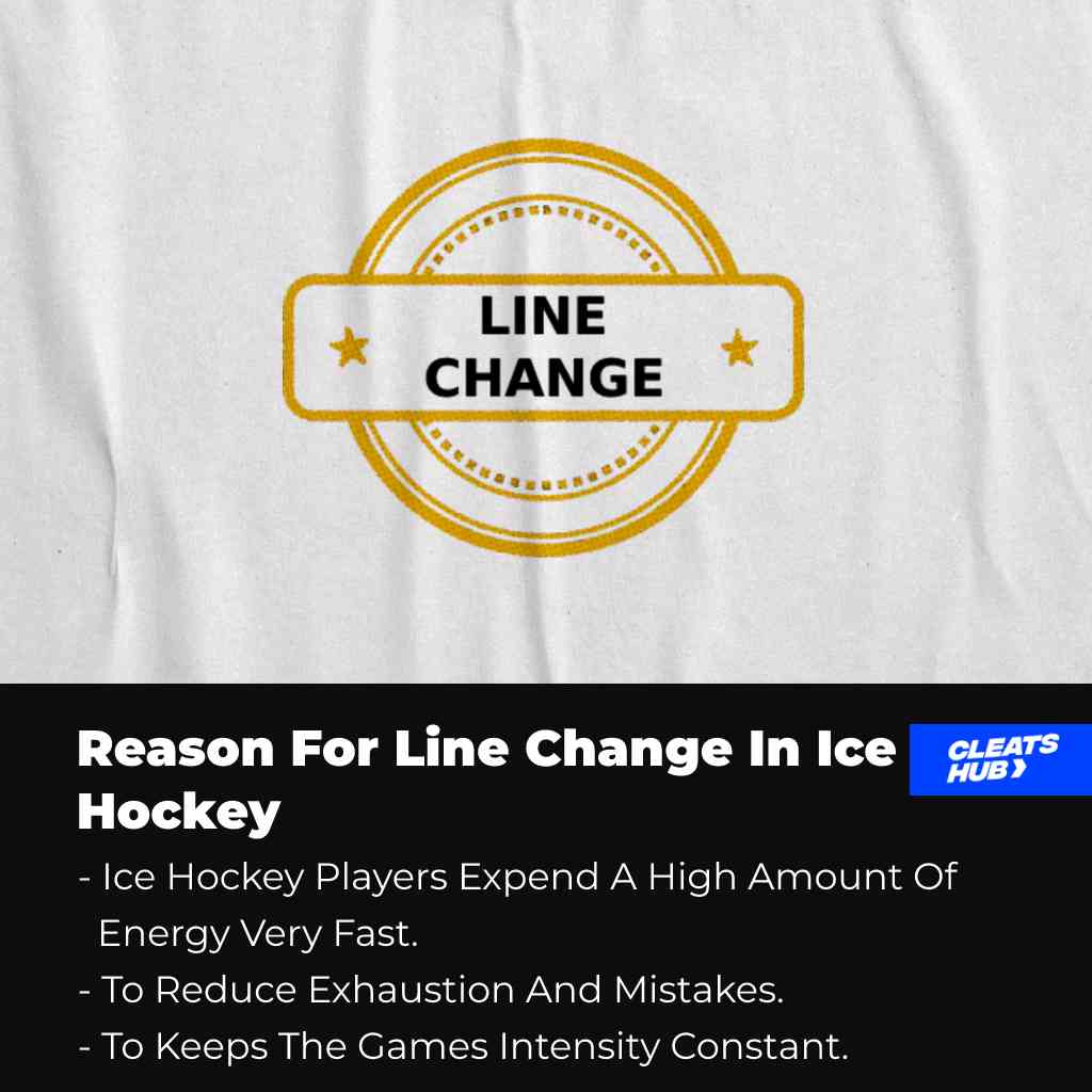 Reason for line change in ice hockey