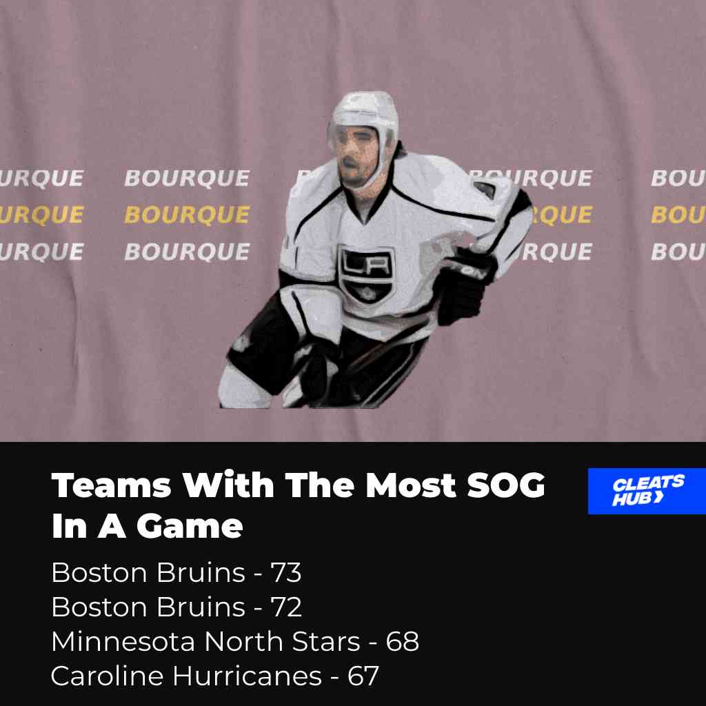 Team With Most SOG In An NHL Game