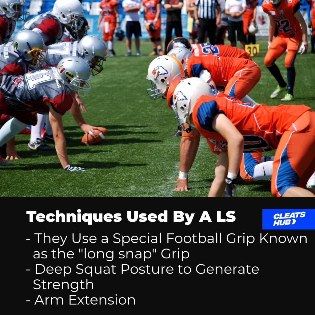 Techniques used by a Long Snapper