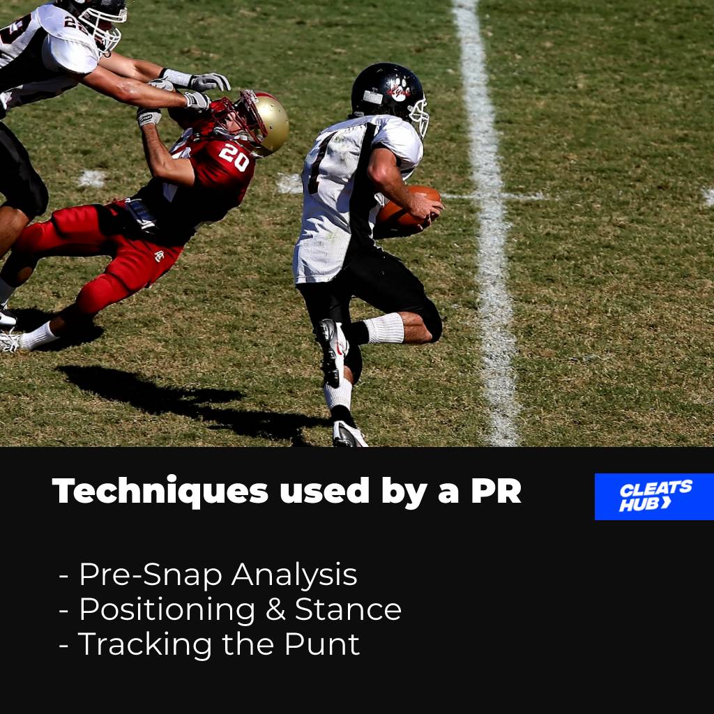 Techniques used by a Punt Returner
