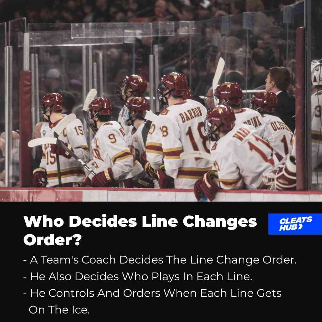 Who decides the line change order