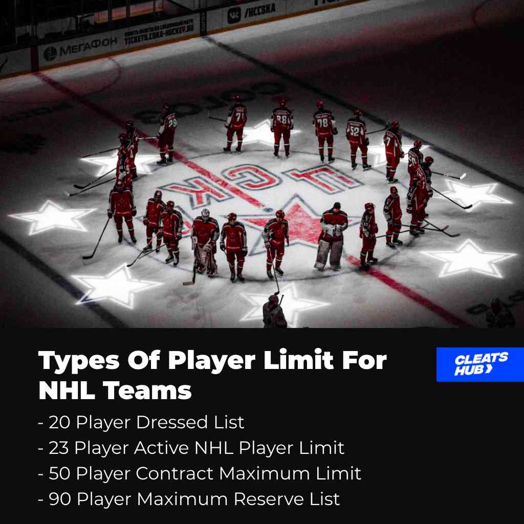Types of Players Limit For NHL Team