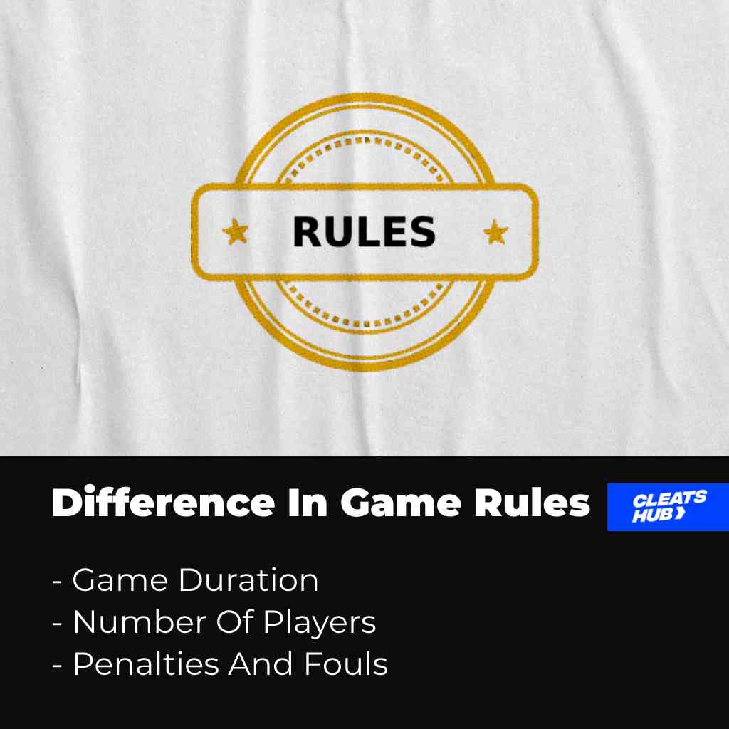 Difference in the rules in ice hockey and field hockey