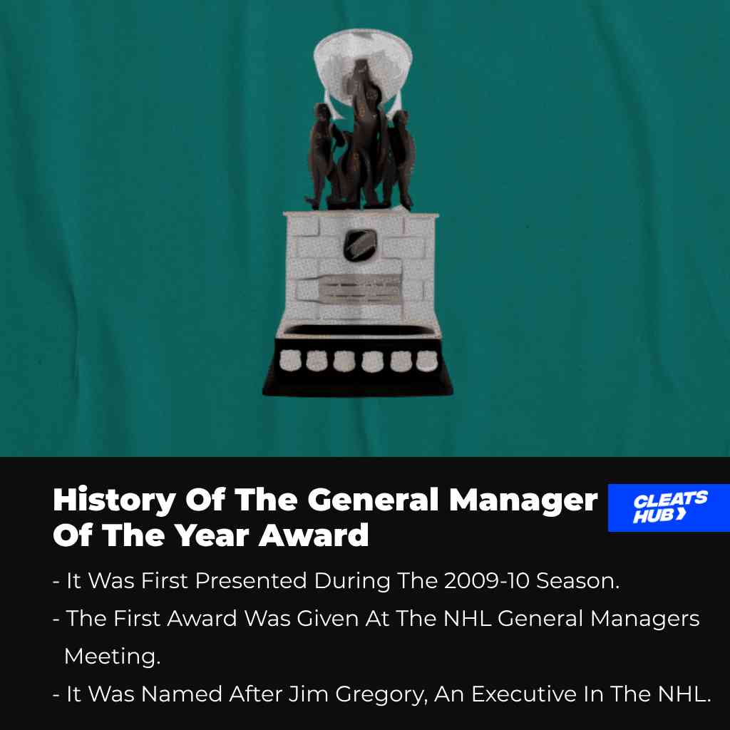 History Of The Jim Gregory General Manager Award
